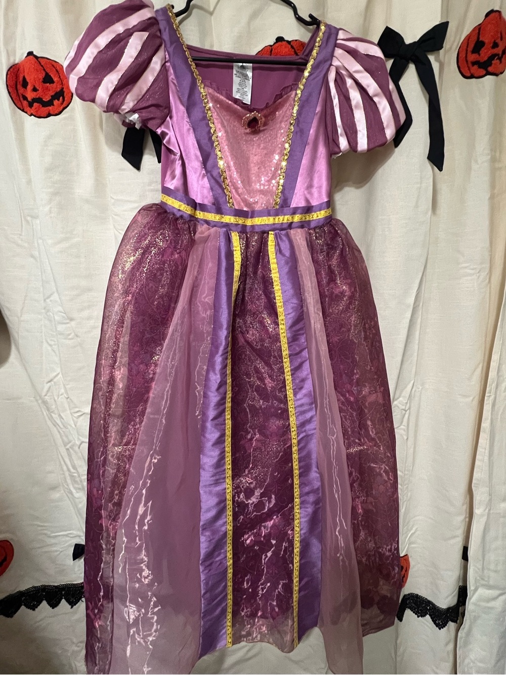 Disney Purple Rapunzle Princess Costume Dress for Kids